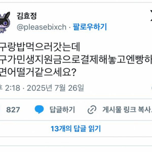 현재 인용, 알티터진 민생지원금 엔빵 논쟁.JPG | 인스티즈